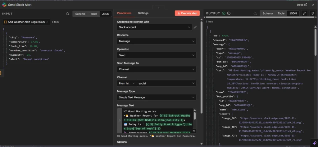 8 send mesg on slack