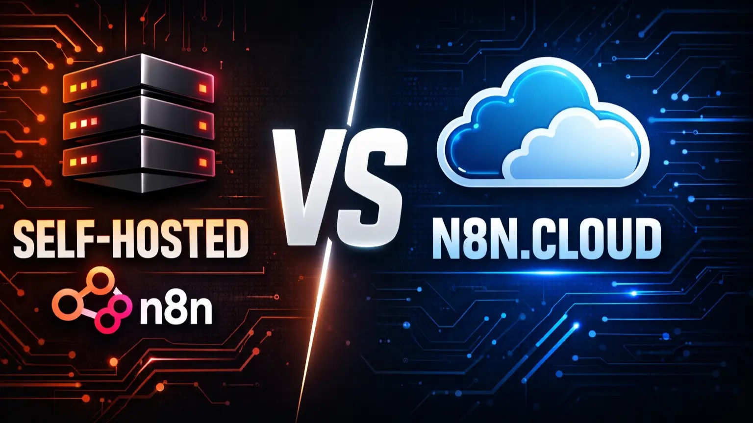 n8n setup guide comparison self-hosted vs cloud